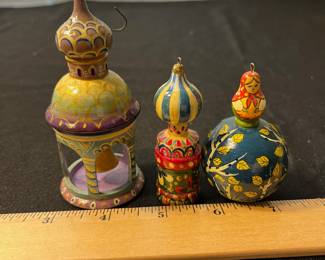 M115 - $15. Hand Painted Russian Ornaments. 