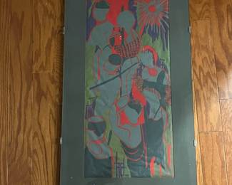 K22 - $30. Framed Art. Unsigned. Measures 16.5" wide x 29" tall. 