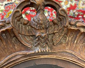 M8 - $200. Carved Wood Display Table with Removable glass Top. Measures 32" x 22" x 21" tall. (We believe this 1930s table was recreated into a display table.)