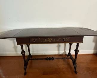 M107 - $195. Antique Drop Leaf Writing Desk. 