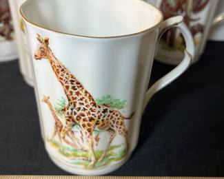 M84 - $50. 7 Pc Set Royal Windsor Fine Bone China Mugs. 