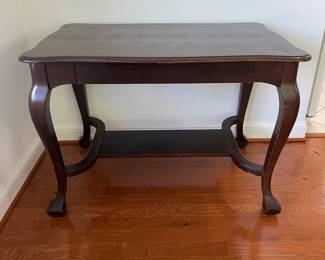 K87 - $75. Vintage Desk / Table  with single drawer Measures 41.5" wide x 28" deep x 29" tall