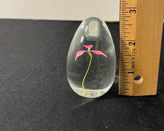 M69 - $25. "D. Wilson '01" Signed Paperweight. 