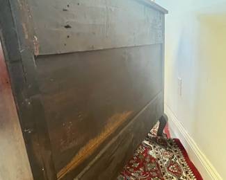 M1 - $175. 3 Drawer Antique Chest. Measures 37" wide x 20.5" deep x 37" tall. Drawers are a little "sticky" and there are some imperfections with the veneer. Custom cut glass has protected the top! Hand cut dovetails drawers. 