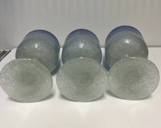 K61 - $40. Set of 5 Napolene Martinuzzi Handblown glasses. 