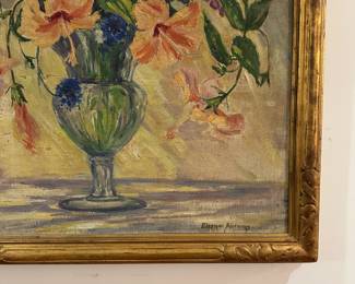 M32 - $575. Eleanor Abrams Original Painting on Canvas. Measures 28.5" wide x 33" tall. 