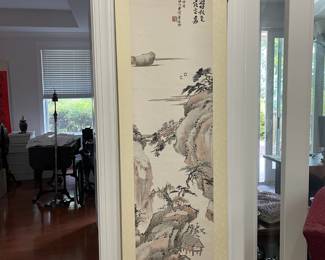 K16 - $50. Vintage Wall Scroll. Measures 18" wide x 82" tall. 