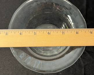 M68 - $30. Signed Art Glass Bowl. 