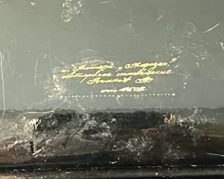 M72 - $85. Hand Painted Russian Lacquer Box. Measures 4.5" x 3.25". 