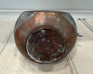 K51 - $65. Middle Eastern / Islamic Ewer. Measures 11.5" wide x 14.5" tall. 