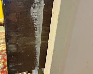 M46 - $125 PAIR. Painted wooden 3 drawer cabinets - drawers slide easily. Measures 11" x 12" deep x 31.25" tall. 