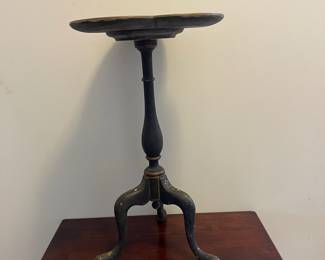 M42 - $200 Antique Chinoiserie Table. 10x10x18 Small