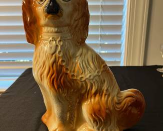 M78 - $50. Staffordshire Dog. 9" x 11" tall. 