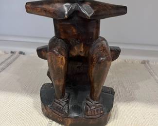 K47 - $50. Vintage African Ashanti Sculpture. Measures 5" wide x 15" tall. 