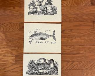 M125 - $100. Set of 6 First Edition *1967 reproductions* from Jonathan Fisher. Never framed - stored in the original shipping envelope. Each is 11" x 13.75"