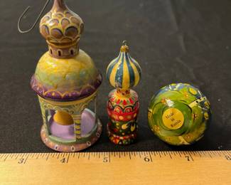 M115 - $15. Hand Painted Russian Ornaments. 