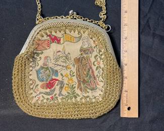 M119 - $85. Vintage Walbore Purse. Made in Italy. Knight & Lady. 