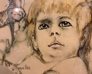 M34 - $20 "The Peaceable Kingdom" Print. Measures 25" square. 