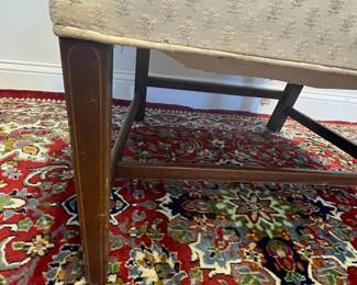 M7 - $50. Williamsburg Restoration Kittinger Buffalo chair - Single Arm Chair. Measures 26" wide x 17" deep x 48" tall. Frame is pretty solid - no stains noted. 