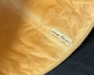 M137 - $20. Small Jungle Themed - Mary Gray Lewis Lamp Shade. Measures 6" tall. 