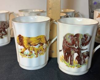 M84 - $50. 7 Pc Set Royal Windsor Fine Bone China Mugs. 