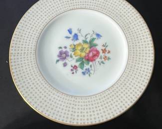 M95 - $120. Cauldon England circa 1915. 9 - 10.5" dinner plates. 12 - 6.25" saucers. 