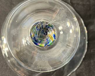 M68 - $30. Signed Art Glass Bowl. 