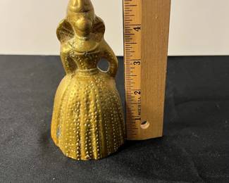 M76 - $15. Victorian Lady Brass Bell. 