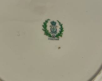 M145 - $60. 5 pieces. 1889 George Jones "Kio" Plates. Gold paint along the edges shows wear. 