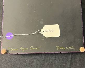 M75 - $40. "Bobby Wells" Inner Space Series (Barbara Wells). Measures 8.75" wide x 10" tall. 