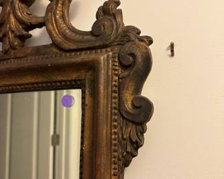 M31 - $140. Borghese Gold Gilt Mirror. Measures 18" wide x 24" tall. 