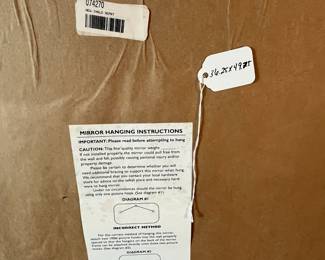 M102 - $125. Large Painted Mirror. Measures 36.25" x 49.75" tall. 