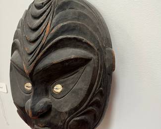K37 - $50. Hand Carved MaskMeasures 11" x 15" tall. 