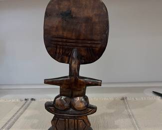 K47 - $50. Vintage African Ashanti Sculpture. Measures 5" wide x 15" tall. 