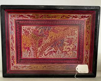 K5 - $20. Hand carved and painted tray. Measures 15" wide x 11" tall. 