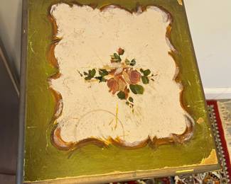 M46 - $125 PAIR. Painted wooden 3 drawer cabinets - drawers slide easily. Measures 11" x 12" deep x 31.25" tall. 