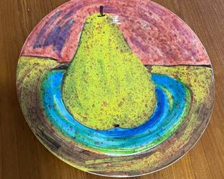 K84 - $25. 12.5" Vietri Pear Plate