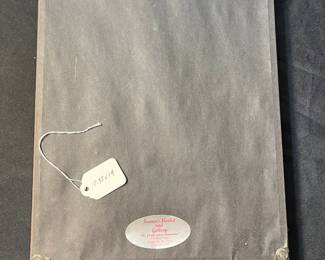 M123 - $25. "Lo" signed Print. Measures 10.75" x 19"Measures 10.75" x 19"