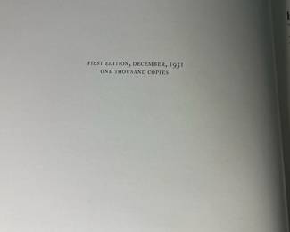 M66 - $50. 1931 first edition "The Tiger's Family Album"