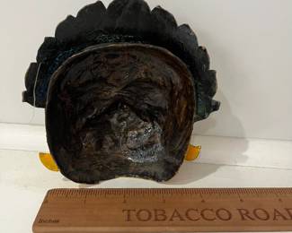 K33 - $55. Set of 3 Cambodian Paper Mache Handcrafted Masks. 