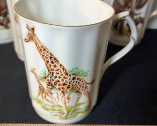 M84 - $50. 7 Pc Set Royal Windsor Fine Bone China Mugs. 
