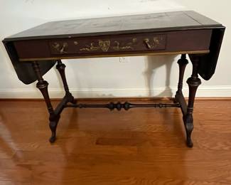 M107 - $195. Antique Drop Leaf Writing Desk. 