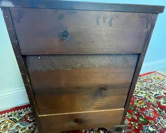 M19 - $75. SMALL Antique Cabinet. Measures 18.5" x 12" x 23.5" tall. 