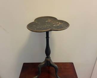 M42 - $200 Antique Chinoiserie Table. 10x10x18 Small