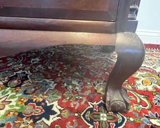 M1 - $175. 3 Drawer Antique Chest. Measures 37" wide x 20.5" deep x 37" tall. Drawers are a little "sticky" and there are some imperfections with the veneer. Custom cut glass has protected the top! Hand cut dovetails drawers. 