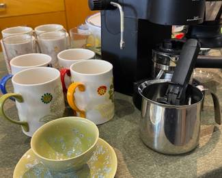 KRUPS ESPRESSO MAKER, COFFEE CUPS AND MORE
