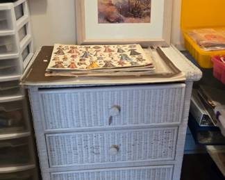 Wicker dresser
