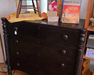 Antique ebonized dresser 