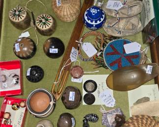 Native American pottery, etc
