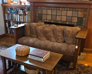 Mission sofa & coffee table